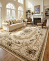 Versailles Elegance Collection Area Rug -  Louveciennes (Cream) Rectangle Cream  lifestyle 22