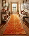 Riviera Elegance Collection Area Rug - Antibes (Orange) Runner Orange  lifestyle 43