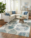 Seaside Haven Rugs Collection Area Rug -  Saltwater Rectangle Ivory  lifestyle 10