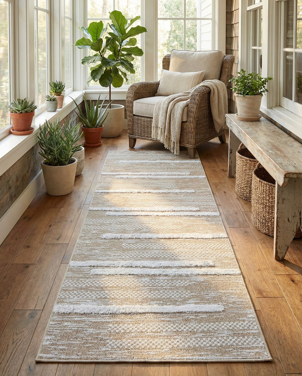 Cathedral Elegance Collection Area Rug - Chapel Runner Ivory  lifestyle 200