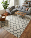 Lattice Gardens Collection Area Rug -  Bloomfield (Beige and Gray) Rectangle Beige and Gray  lifestyle 20
