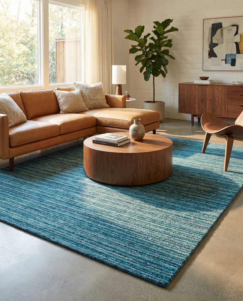 Bloomsbury Elegance Collection Area Rug -  Kensington (Blue) Rectangle Blue  lifestyle 17