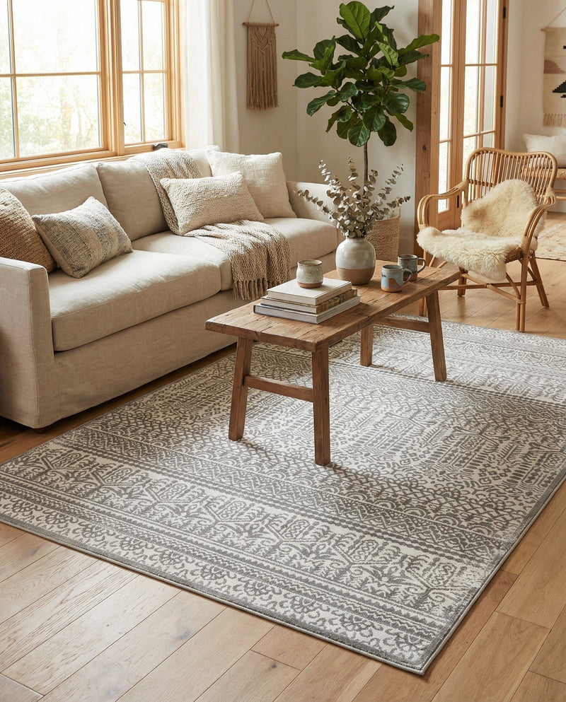 Metro Heights Collection Area Rug -  Chelsea Rectangle Gray  lifestyle 24