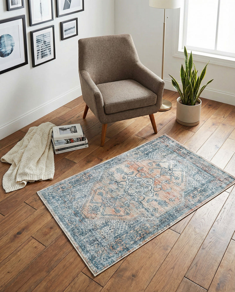 Coastal Haven Collection Area Rug -  Marina Rectangle Multi  lifestyle 46