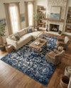 Horizon Collection Area Rug -  Zenith Rectangle Blue  lifestyle 53