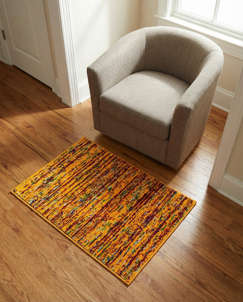 Caribbean Cove Collection Area Rug -  Lucia Rectangle Yellow  lifestyle 9
