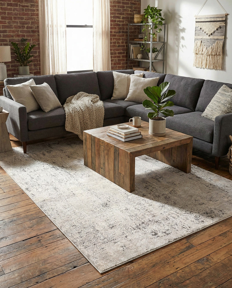Aegean Elegance Collection Area Rug -  Paros Rectangle Gray  lifestyle 6