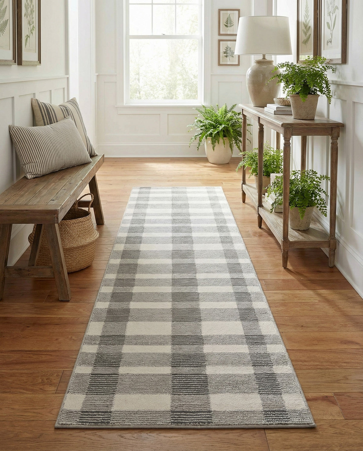 Haven Tapestry Collection Area Rug -  SereneCove Runner Slate Gray  lifestyle 43