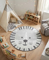 Wonder Tykes Collection Area Rug -  Riddle Round Gray  lifestyle 15