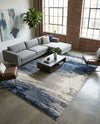 Copenhagen Edge Collection Area Rug - Nyhavn Rectangle Blue  lifestyle 66