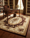 Versailles Elegance Collection Area Rug -  Louveciennes (Brown) Rectangle Brown  lifestyle 20