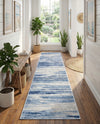 Zagros Shades Collection Area Rug -  Sepidan Runner Blue Ivory  lifestyle 34