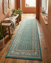 Soho Elegance Collection Area Rug -  Mercer (Turquoise) Runner Turquoise  lifestyle 75