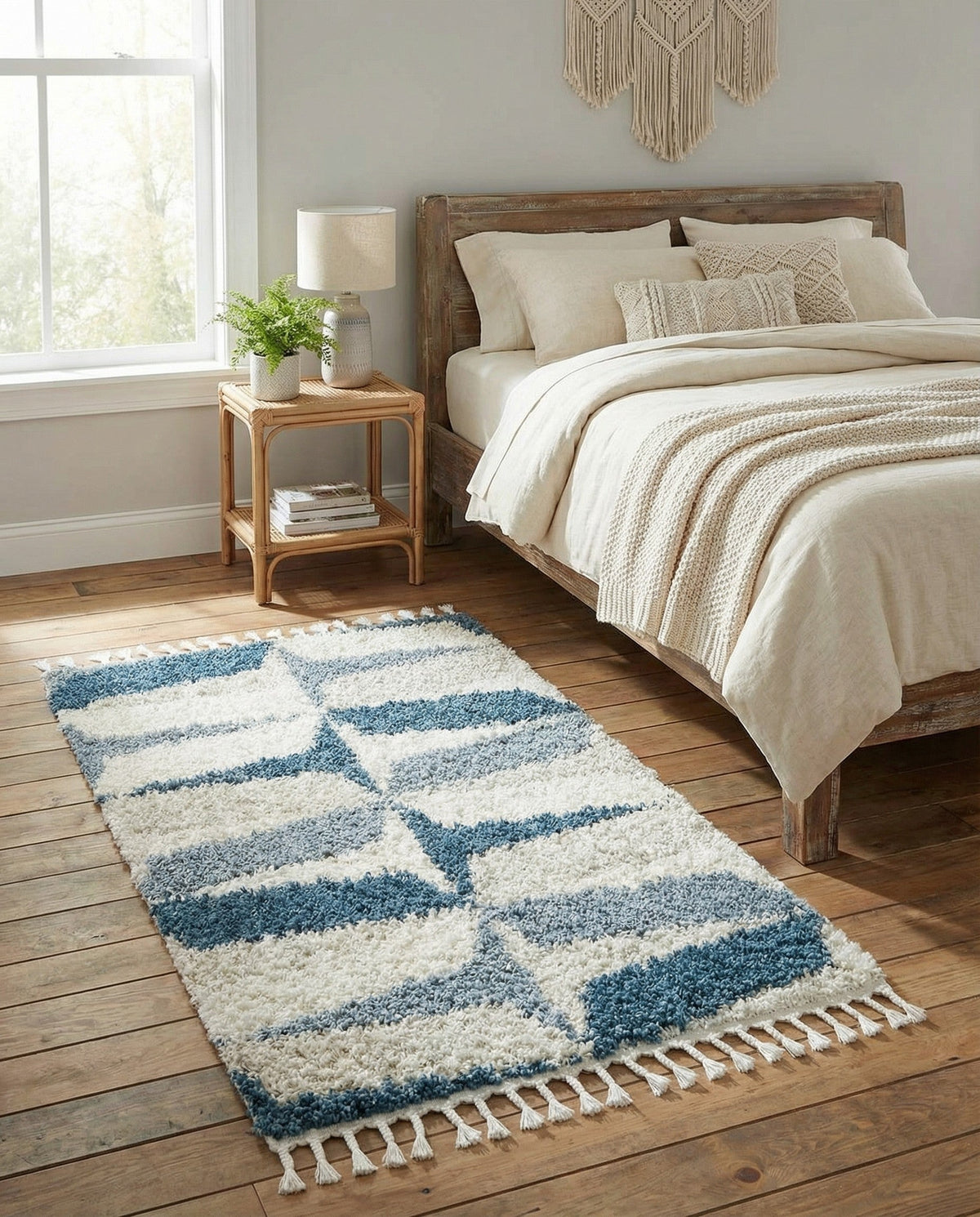 Cozy Cove Shag Collection Area Rug -  Tidewater Rectangle Blue  lifestyle 35