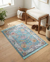 Arcadia Rugs Collection Area Rug - Eden (Aqua and Blue) Rectangle Aqua and Blue  lifestyle 10