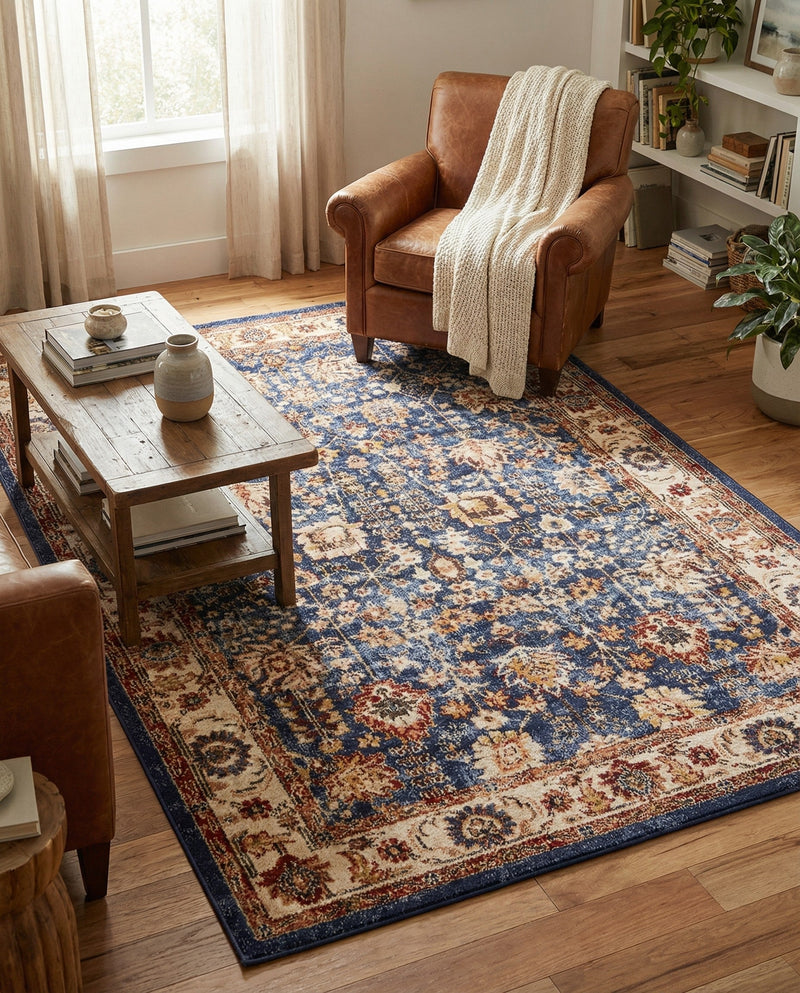 Eden Oasis Collection Area Rug -  Haven Rectangle Light Blue  lifestyle 14