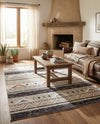 Desert Modern Eco Rug Series Collection Area Rug -  Arches Rectangle Gray  lifestyle 17