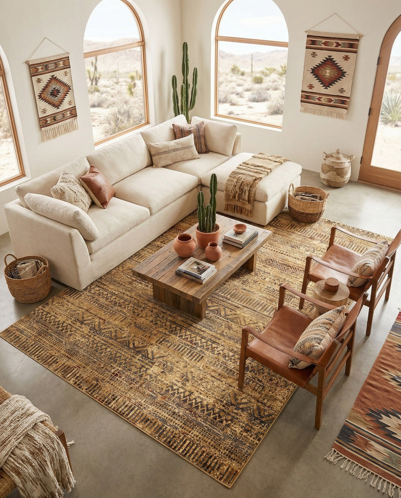 Neptune Elegance Collection Area Rug -  Nereid Rectangle Beige  lifestyle 25