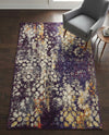 Venetian Tapestry Collection Area Rug - Murano Rectangle Navy Blue  lifestyle 48