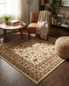 Jaipur Elegance Collection Area Rug -  Nahargarh (Cream) Square Cream  lifestyle 74
