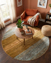 Zagros Oasis Collection Area Rug -  Mehran Round Multi  lifestyle 42