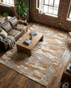 Sienna Collection Area Rug -  Veneto Rectangle Caramel and Ivory  lifestyle 44