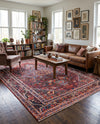 Heritage Elegance Collection Area Rug -  Schonbrunn Rectangle Burgundy  lifestyle 40
