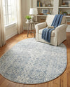 Coastal Haven Collection Area Rug -  Shoreline Oval Gray  lifestyle 75