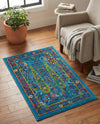 Caribbean Cove Collection Area Rug -  Tobago Rectangle Navy Blue  lifestyle 18