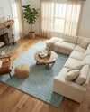 Cozy Comfort Shag Collection Area Rug - Haven (Sage Green) Rectangle Sage Green  lifestyle 15