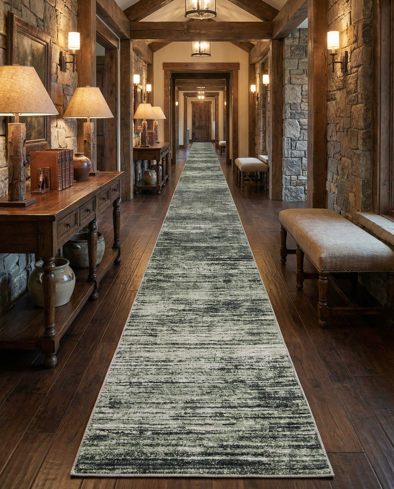 Sahara Essence Collection Area Rug - Oasis (Green) Runner Green  lifestyle 73