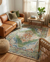 Savannah Soiree Collection Area Rug - Serengeti (Green) Rectangle Green  lifestyle 16