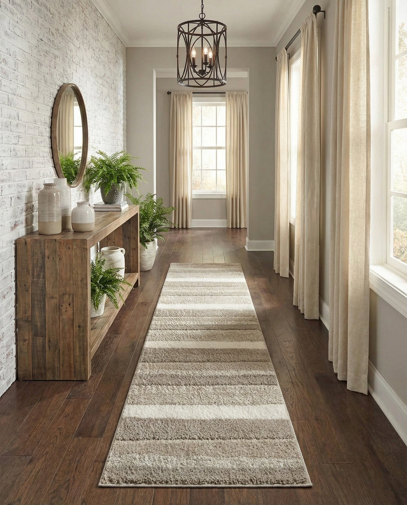 Sienna Collection Area Rug -  Amalfi Runner Cloud Gray  lifestyle 56