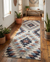 Desert Modern Eco Rug Series Collection Area Rug - Sedona Runner Multi  lifestyle 54