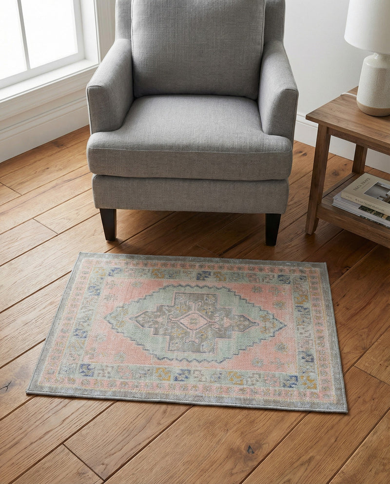 Savannah Series Collection Area Rug -  Augusta (Pink) Rectangle Pink  lifestyle 19