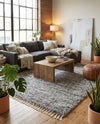 Cozy Cove Shag Collection Area Rug -  Harbor Rectangle Gray  lifestyle 54