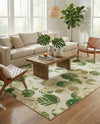 Seaside Blooms Collection Area Rug -  Ivy Rectangle Green  lifestyle 58