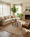 Urban Shimmer Jute Collection Area Rug - Metropolis Rectangle Natural  lifestyle 4
