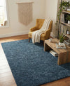 Plush Oasis Collection Area Rug - Serenity (Sapphire Blue) Rectangle Sapphire Blue  lifestyle 16