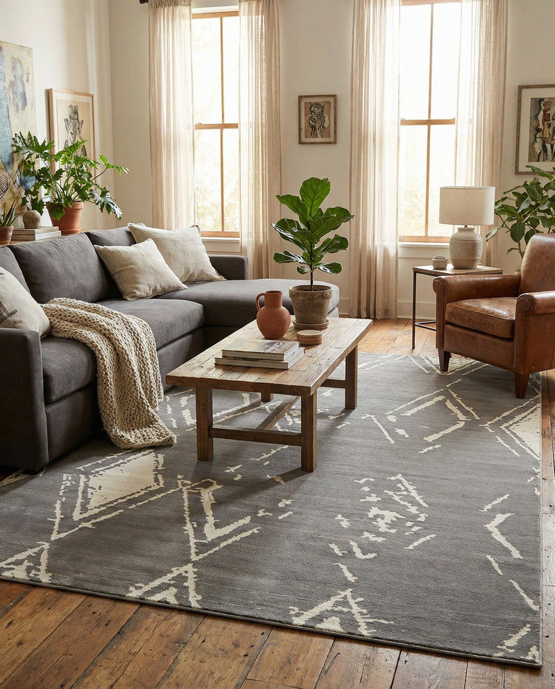Metro Heights Collection Area Rug -  Madison Rectangle Gray  lifestyle 29