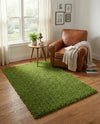 Plush Oasis Collection Area Rug - Serenity (Grass Green) Rectangle Grass Green  lifestyle 15