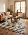 Sonoran Collection Area Rug - Montezuma Rectangle Charcoal  lifestyle 39