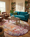Georgetown Rugs Collection Area Rug - Dupont (Multi) Oval Multi  lifestyle 78