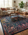 Brighton Terrace Collection Area Rug -  Saltdean Rectangle Navy Blue  lifestyle 13