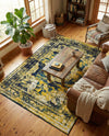 Riviera Elegance Collection Area Rug -  Menton (Navy Blue) Rectangle Navy Blue  lifestyle 15
