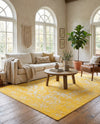 Georgetown Rugs Collection Area Rug - Dupont (Yellow) Rectangle Yellow  lifestyle 10