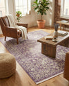 Rustic Charm Revival Collection Area Rug - Farmstead Rectangle Purple  lifestyle 58