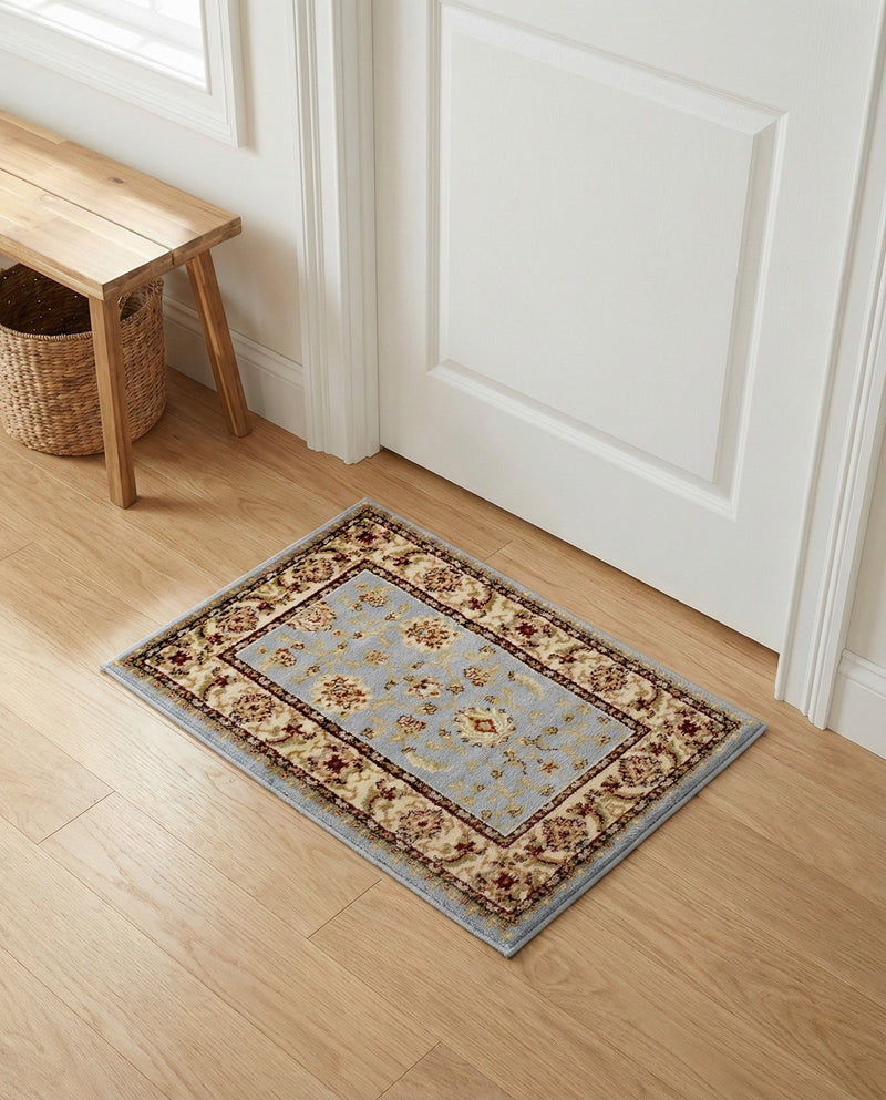 Jaipur Elegance Collection Area Rug -  Nahargarh (Light Blue) Rectangle Light Blue  lifestyle 15