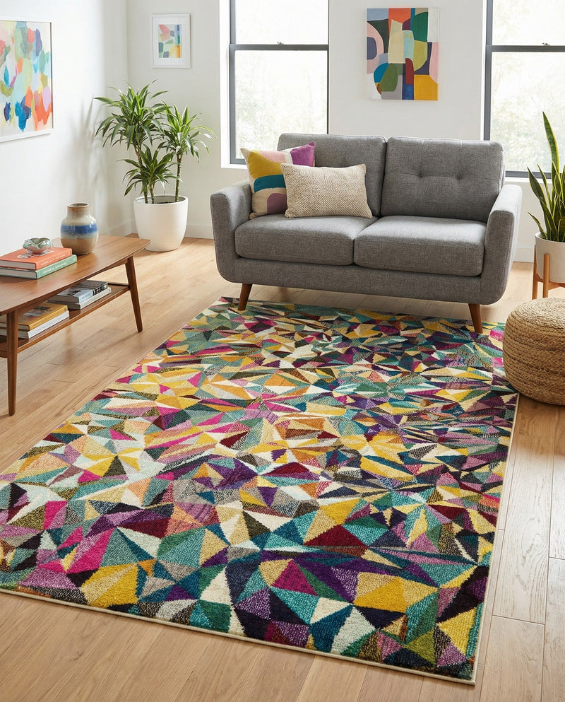 Marrakesh Elegance Collection Area Rug -  Toubkal Rectangle Multi  lifestyle 15