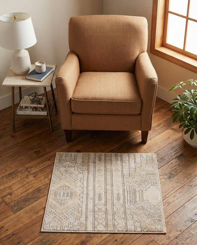 Cascade Range Collection Area Rug - Hood (Ivory) Rectangle Ivory  lifestyle 32